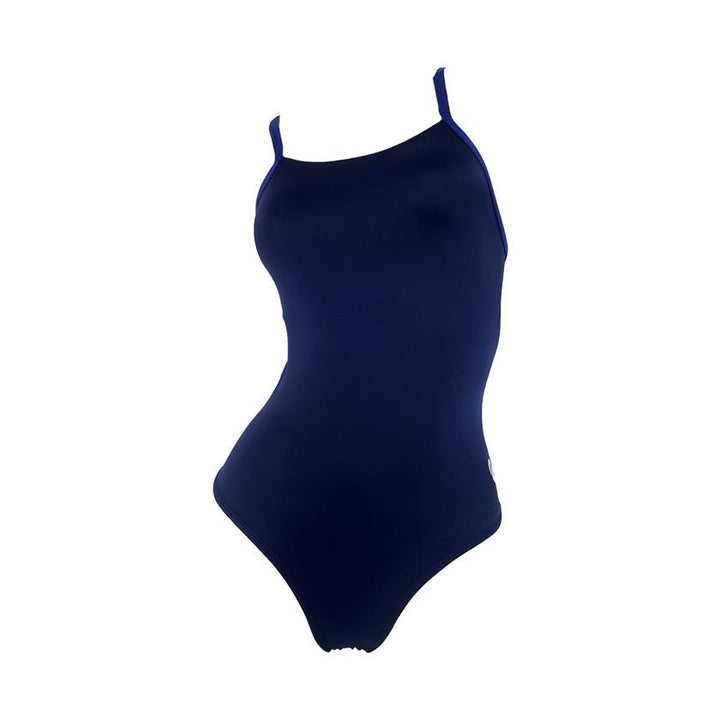 Vestido de baño entero tiras Navy