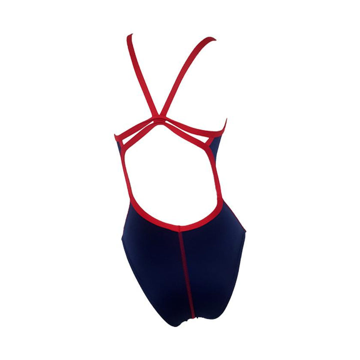 Vestido de baño entero tiras Navy