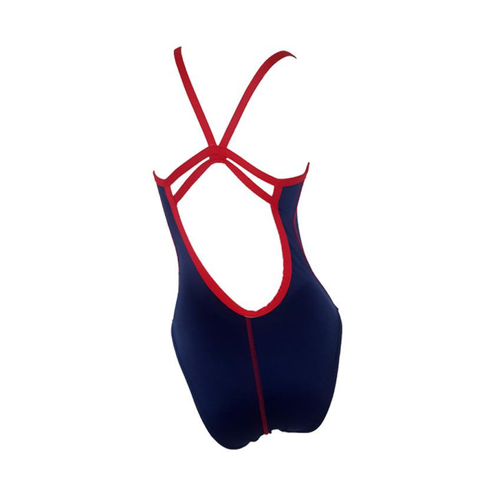 Vestido de baño entero tiras Navy