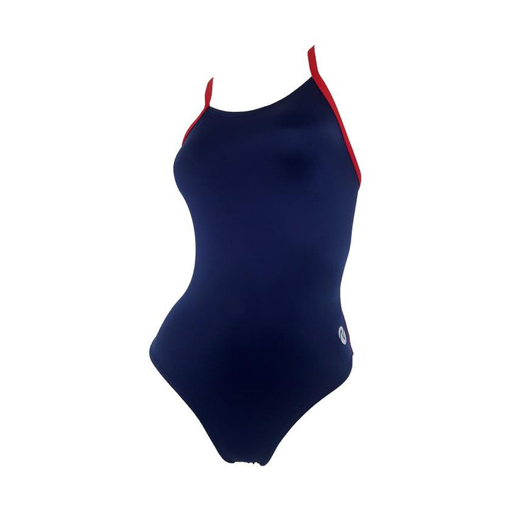 Vestido de baño entero tiras Navy