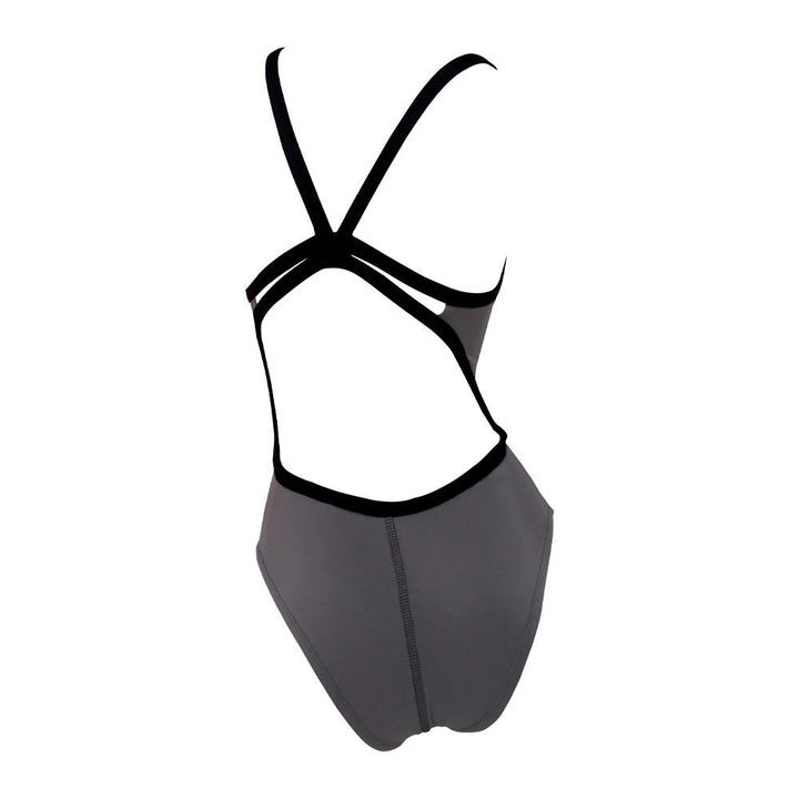 Vestido de baño entero tiras Plata