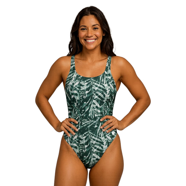 Vestido de baño entero cargadera Shadow Palm Forest
