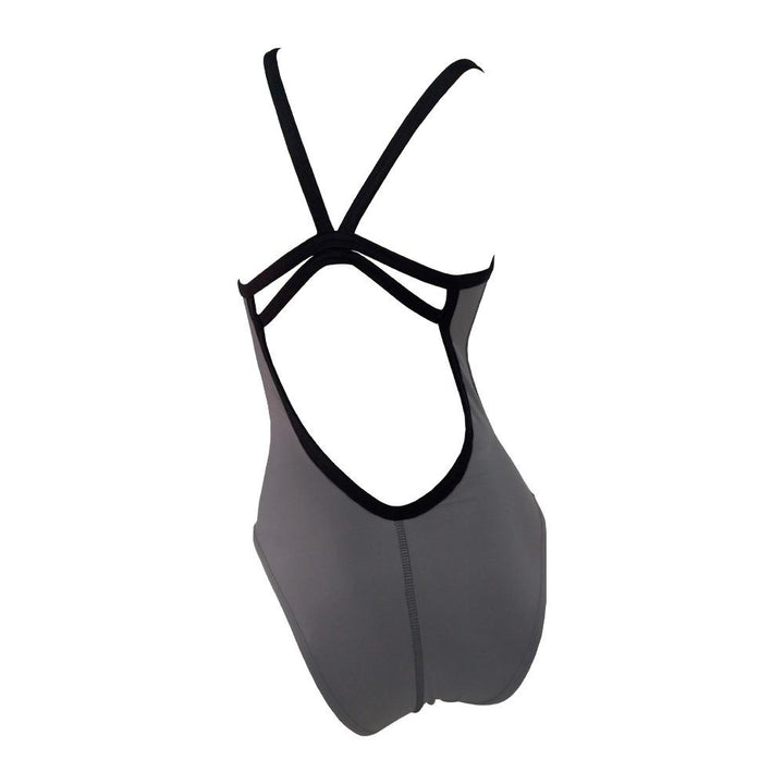 Vestido de baño entero tiras Plata