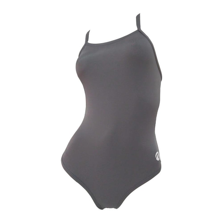 Vestido de baño entero tiras Plata