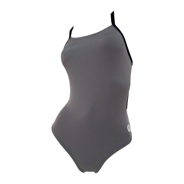 Vestido de baño entero tiras Plata