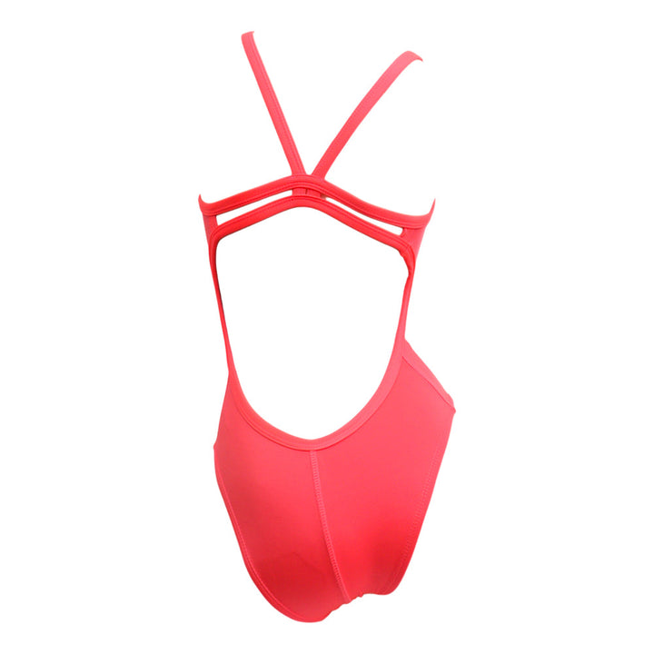 Vestido de baño entero tiras Fucsia