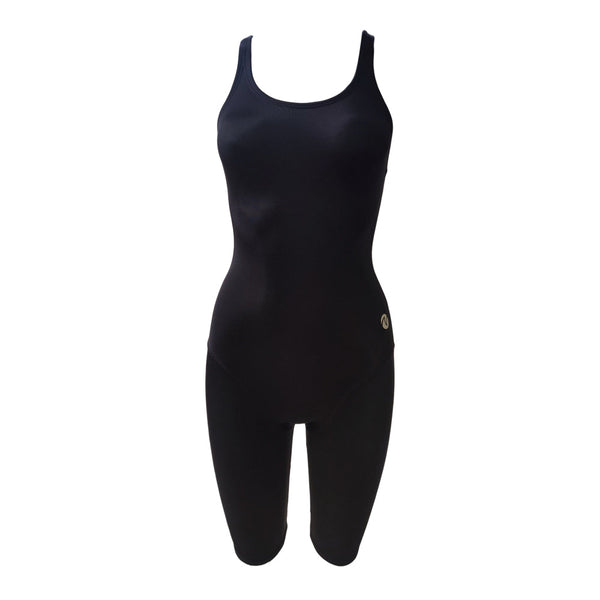 Traje de baño enterizo media pierna negro