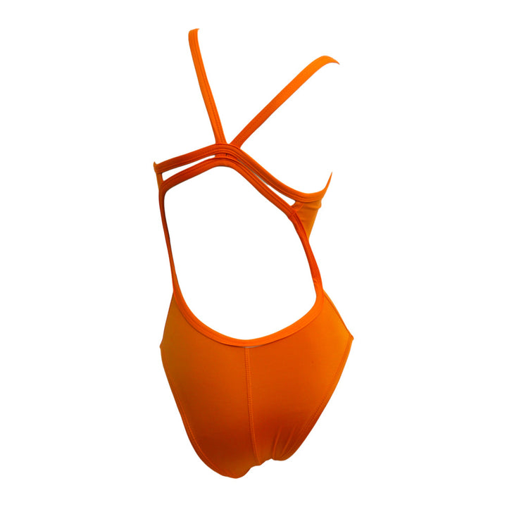 Vestido de baño entero tiras Naranja