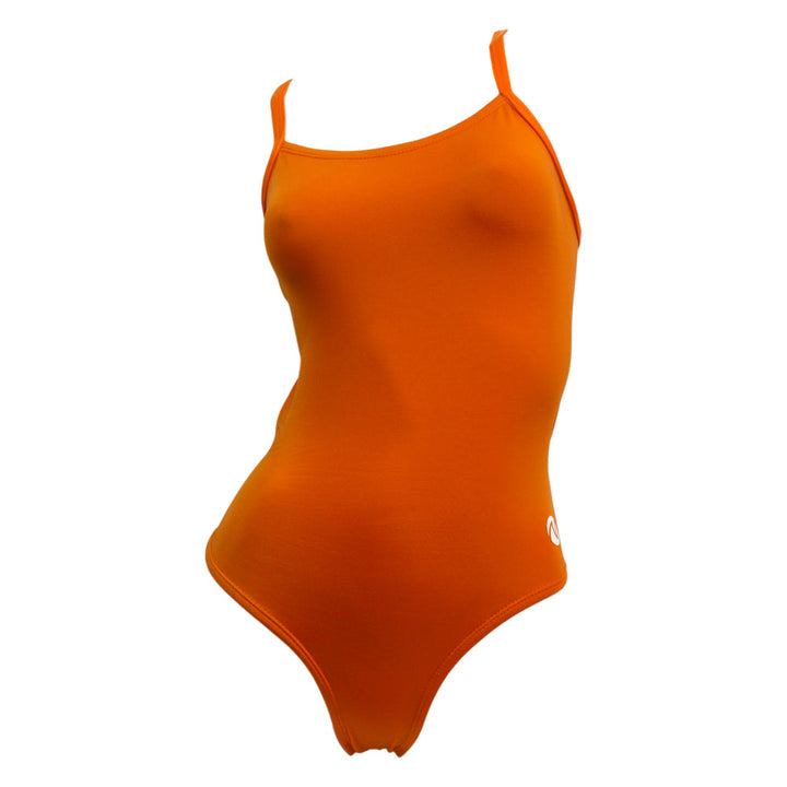 Vestido de baño entero tiras Naranja
